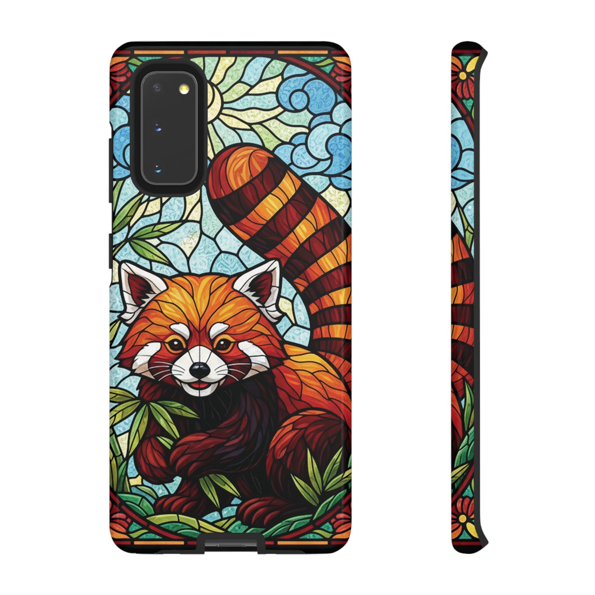 Red Panda Stained Glass Phone Case | Samsung iPhone Pixel