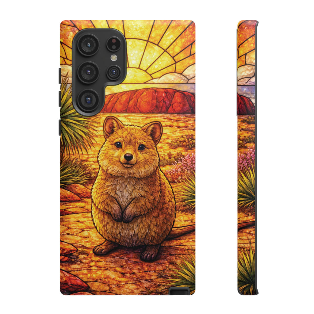 Quokka Stained-Glass Phone Case — Galaxy, iPhone & Pixel