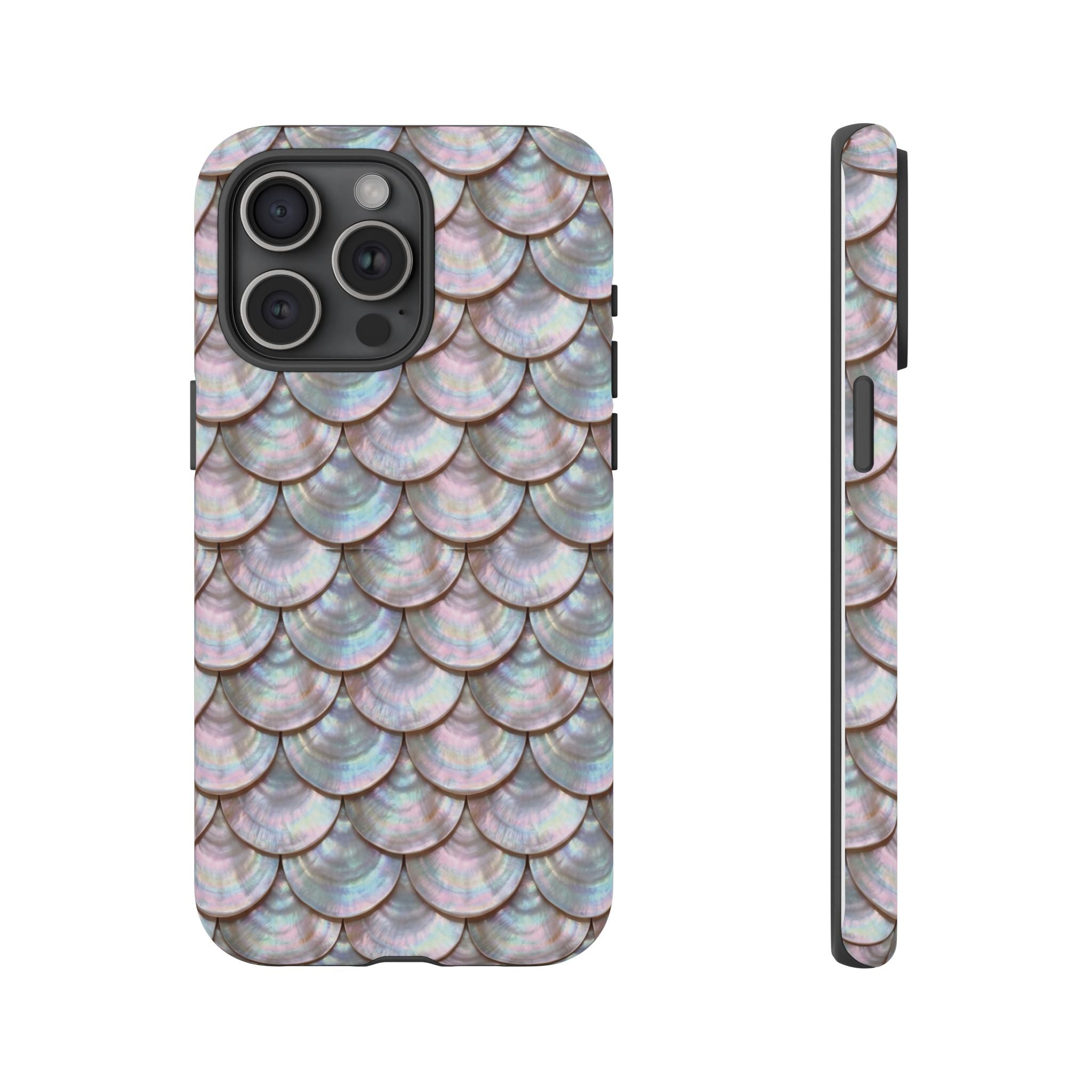 Mother of Pearl Scallop Scale Phone Case — Luxury Galaxy iPhone & Pixel