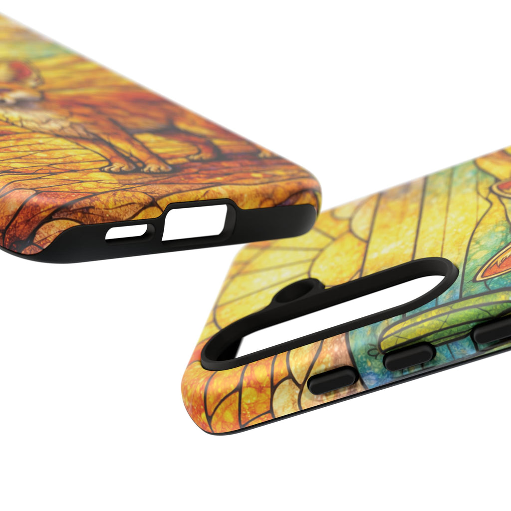Desert Fox Stained Glass Phone Case — Galaxy & iPhone Pixel Compatible