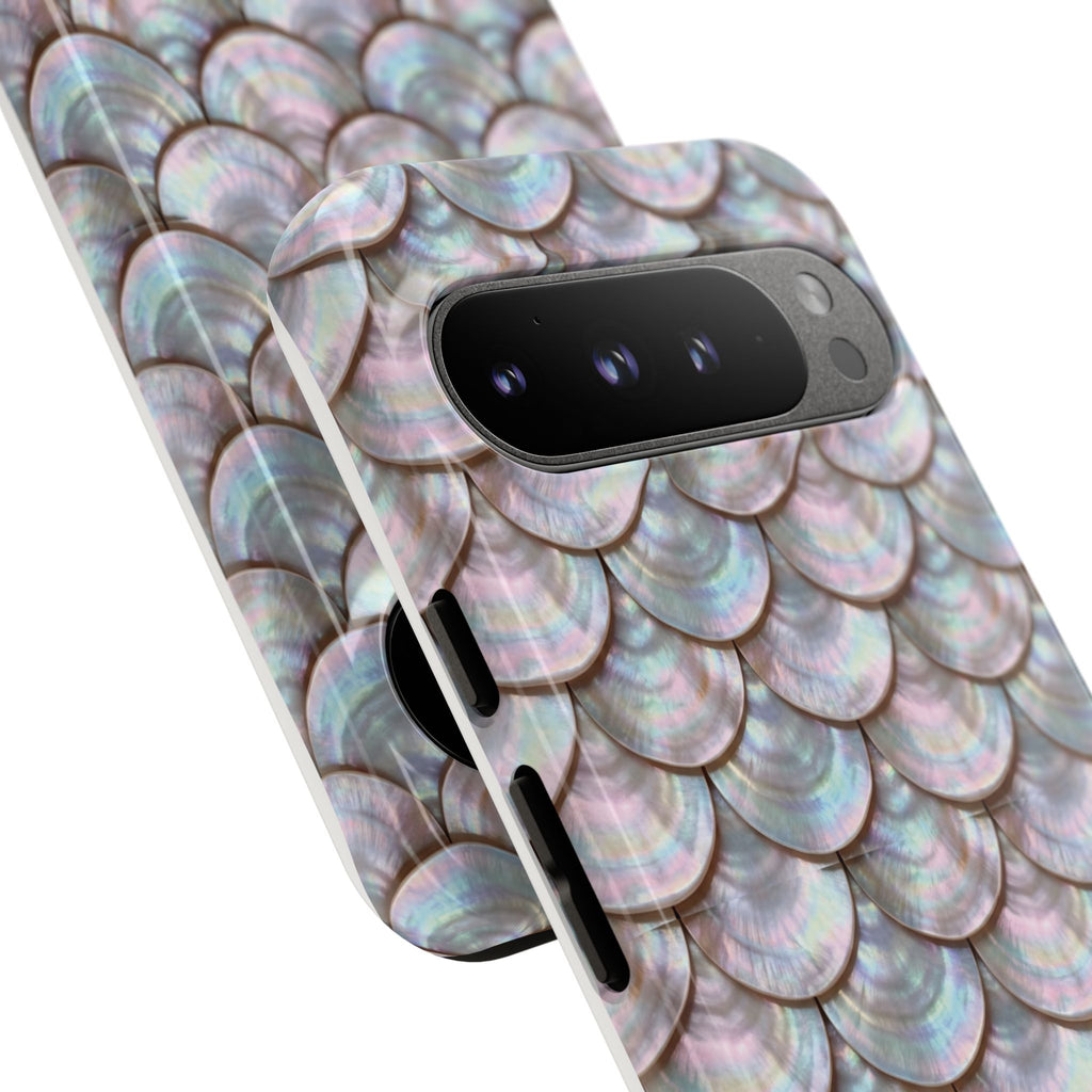 Mother of Pearl Scallop Scale Phone Case — Luxury Galaxy iPhone & Pixel