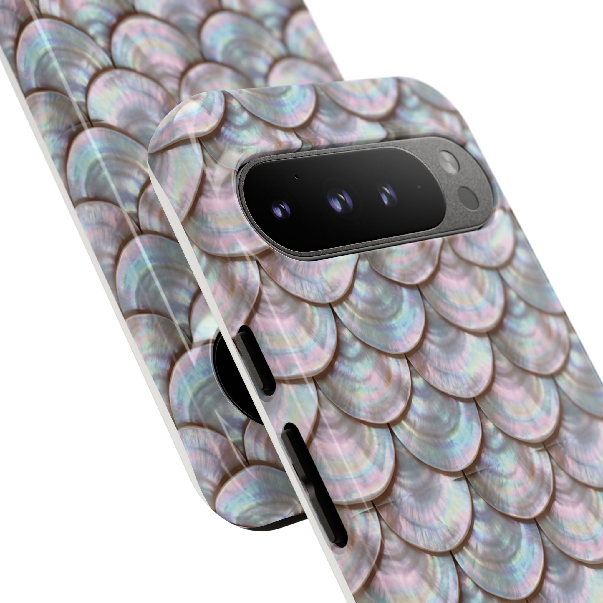 Mother of Pearl Scallop Scale Phone Case — Luxury Galaxy iPhone & Pixel