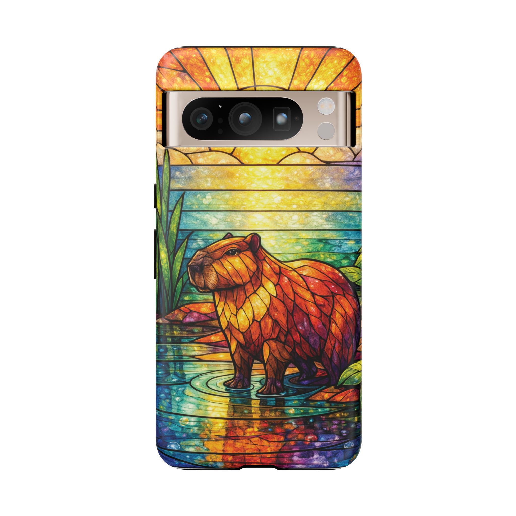 Capybara Stained Glass Galaxy Phone Case — "Tough Cases"