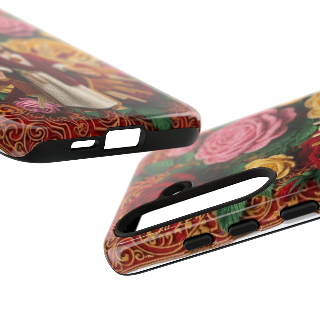 Jesus Resurrection faux-yarn phone case | Resurrection artwork phone case