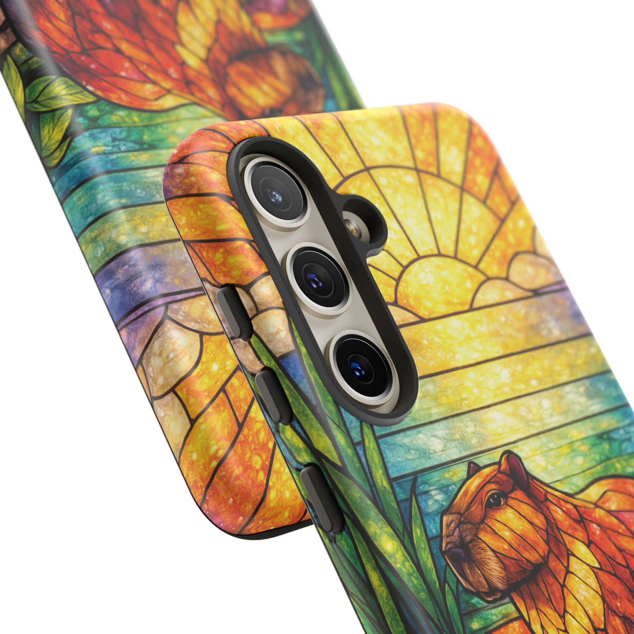 Capybara Stained Glass Galaxy Phone Case — "Tough Cases"