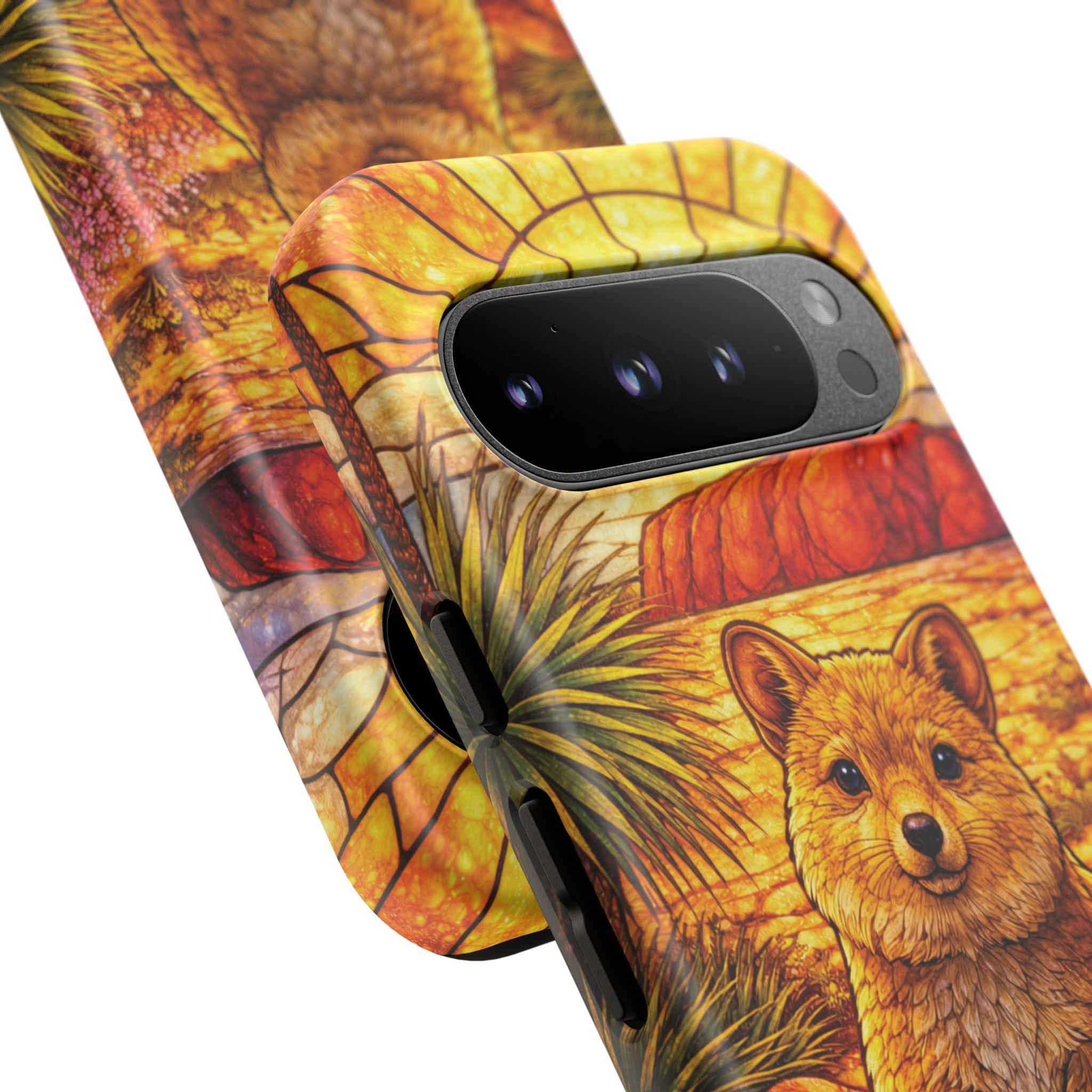 Quokka Stained-Glass Phone Case — Galaxy, iPhone & Pixel