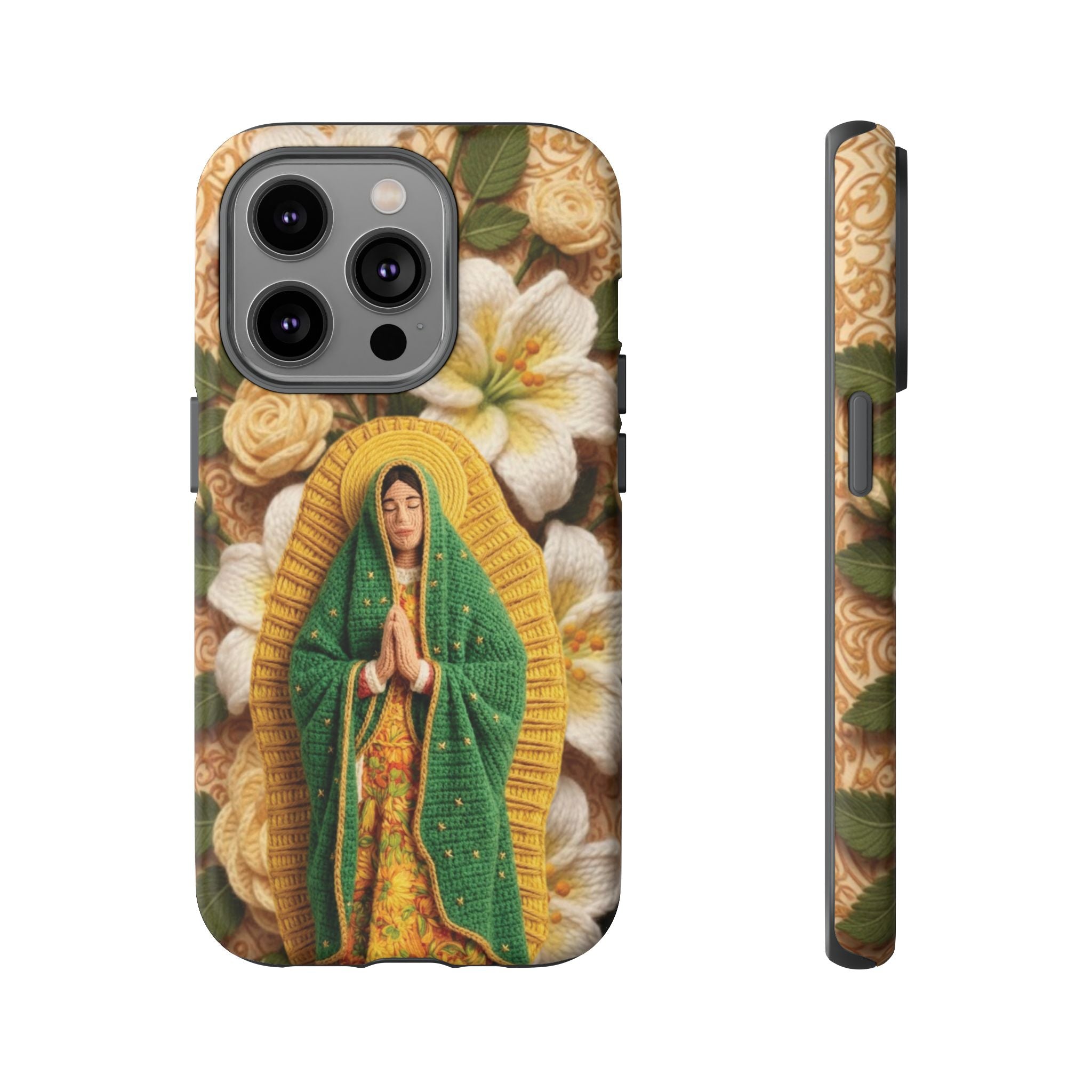 Sacred Our Lady of Guadalupe Virgin Mary Devotional Phone Case iPhone Samsung Galaxy Google Pixel Religious Textured Art Cover Gift