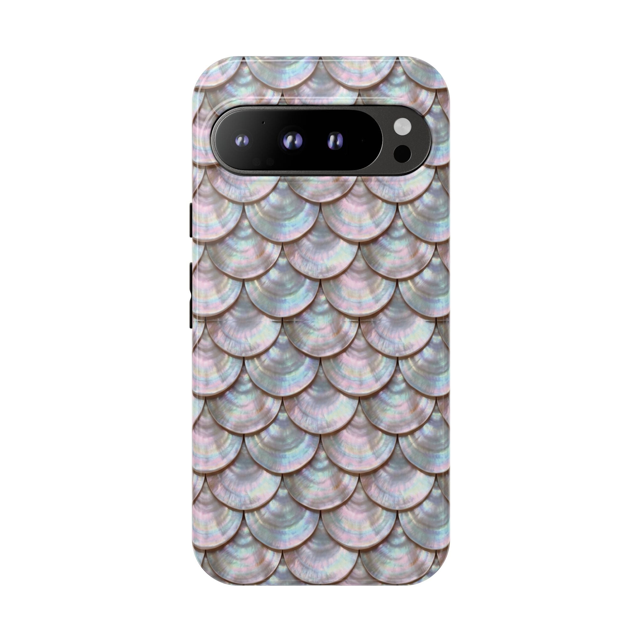 Mother of Pearl Scallop Scale Phone Case — Luxury Galaxy iPhone & Pixel