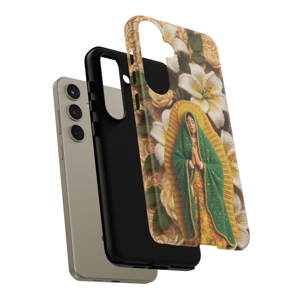 Sacred Our Lady of Guadalupe Virgin Mary Devotional Phone Case iPhone Samsung Galaxy Google Pixel Religious Textured Art Cover Gift