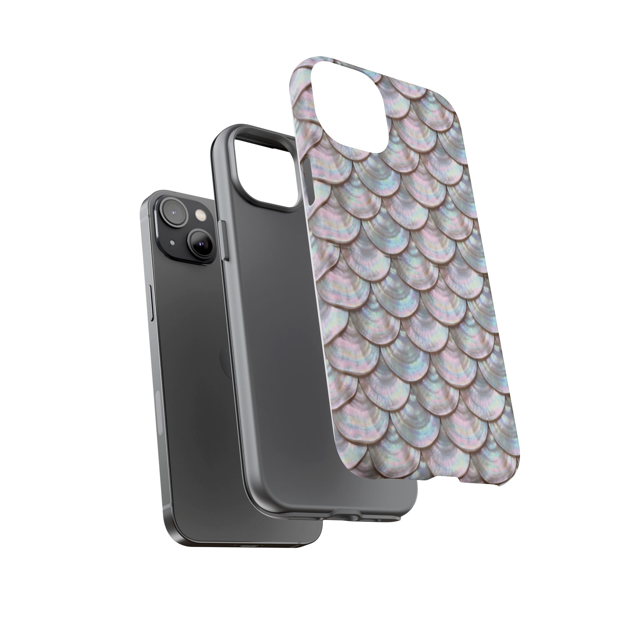 Mother of Pearl Scallop Scale Phone Case — Luxury Galaxy iPhone & Pixel