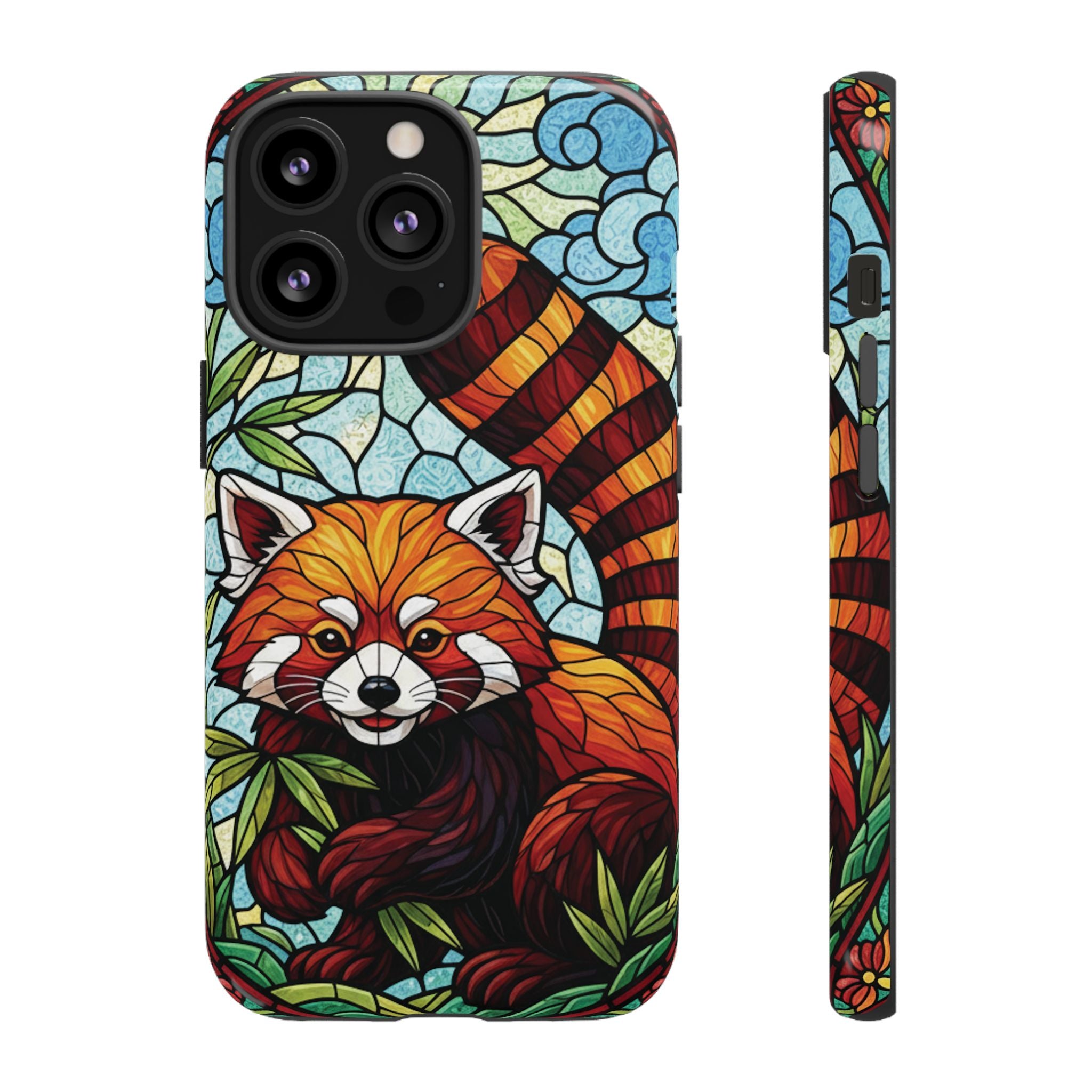 Red Panda Stained Glass Phone Case | Samsung iPhone Pixel
