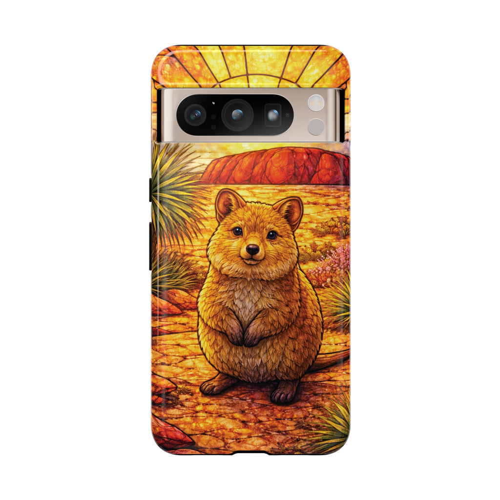 Quokka Stained-Glass Phone Case — Galaxy, iPhone & Pixel