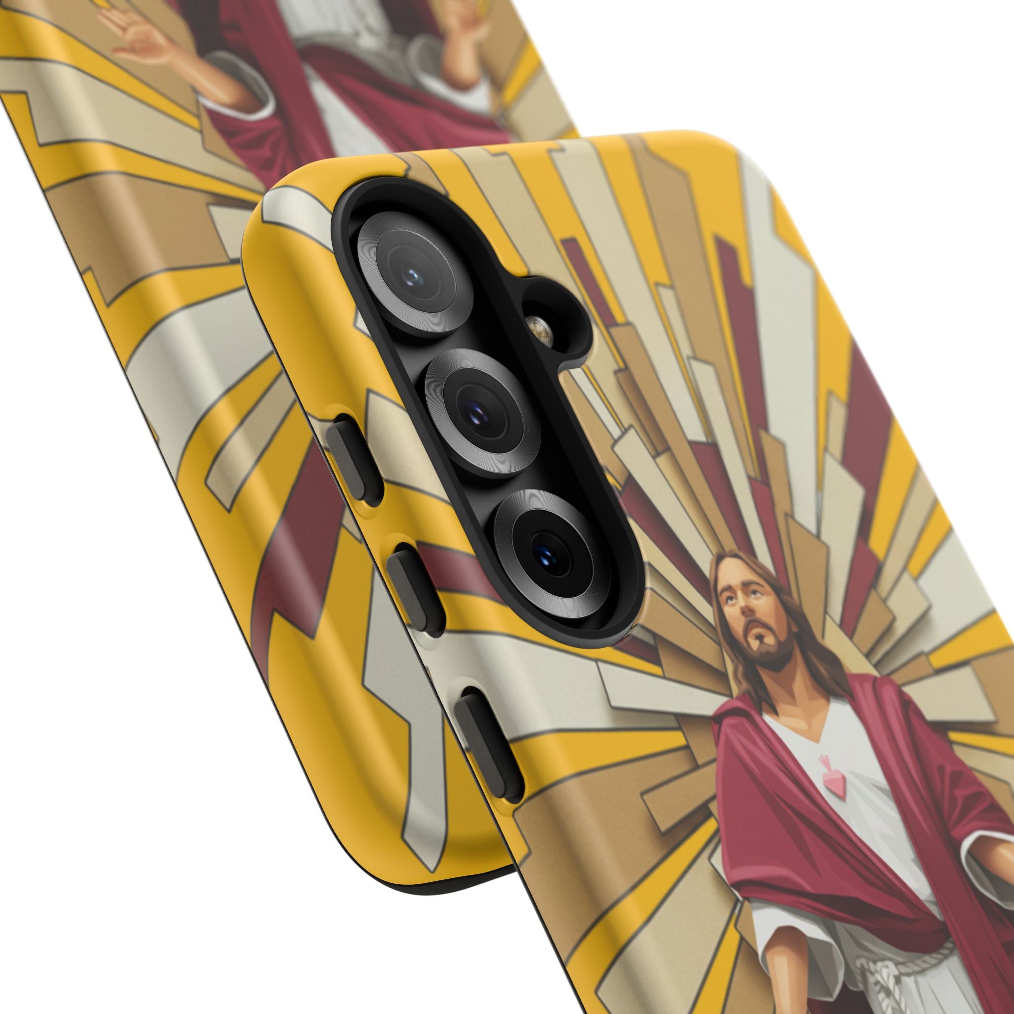 Radiant Jesus Art Phone Case | Christian Faith Inspirational Protective Cover