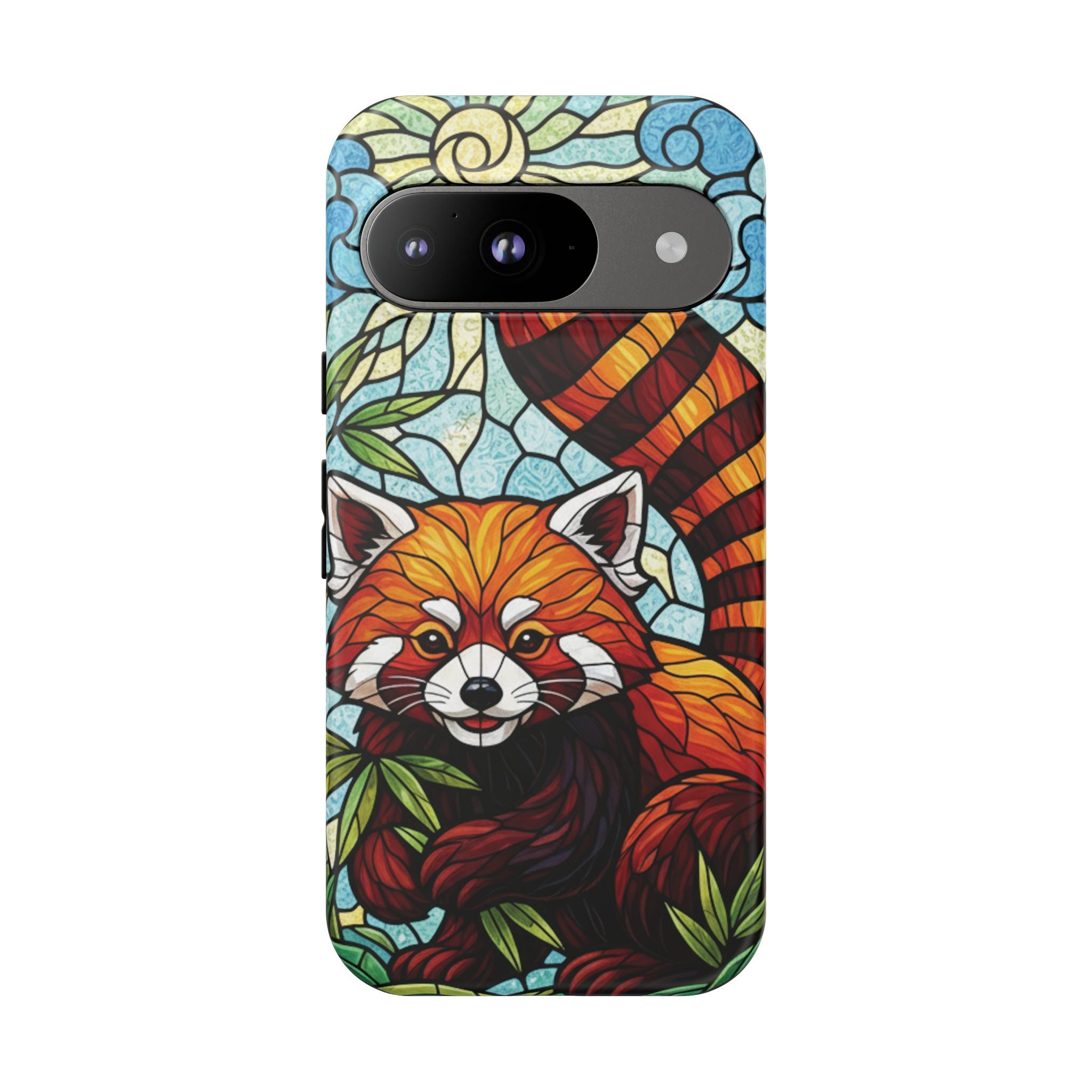 Red Panda Stained Glass Phone Case | Samsung iPhone Pixel