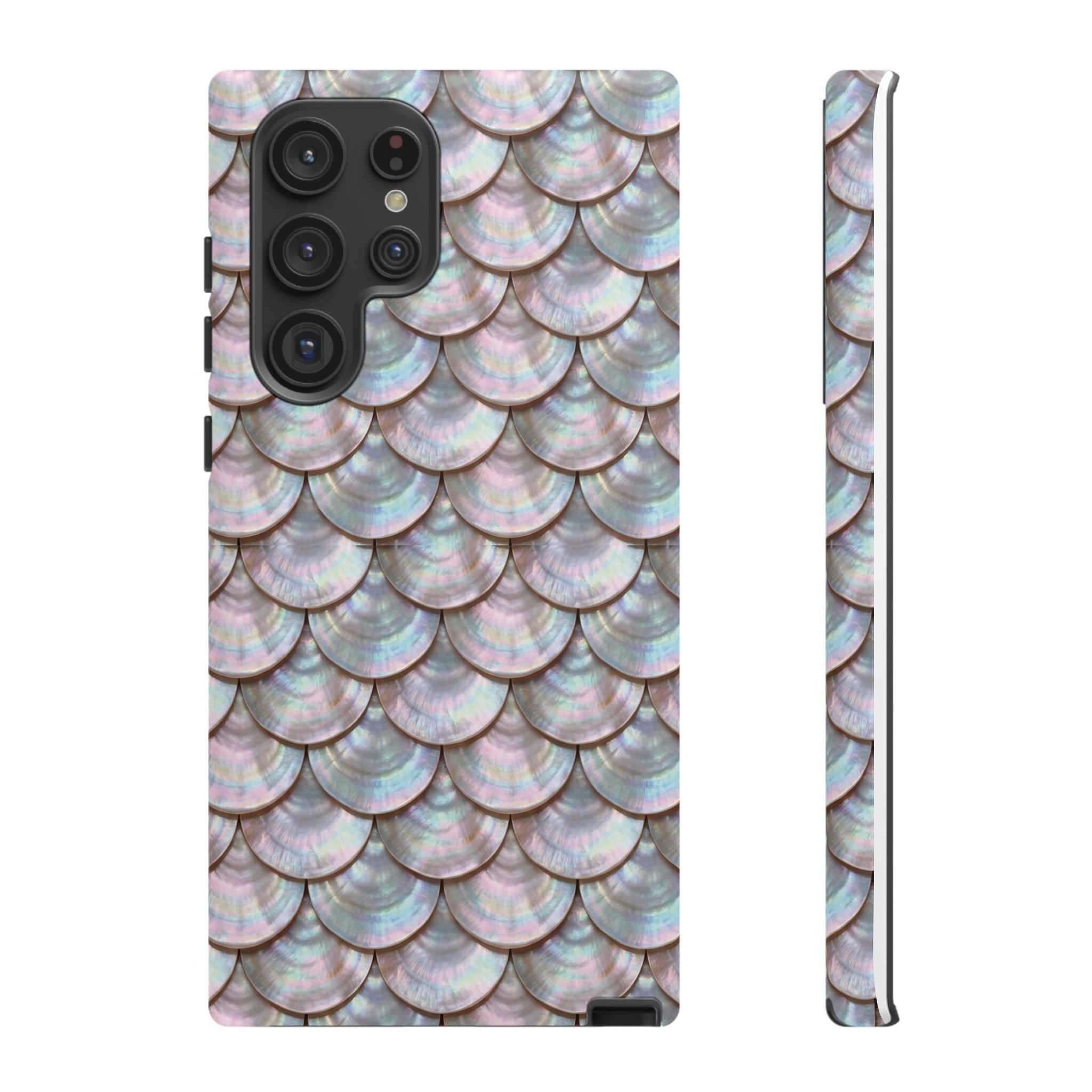 Mother of Pearl Scallop Scale Phone Case — Luxury Galaxy iPhone & Pixel