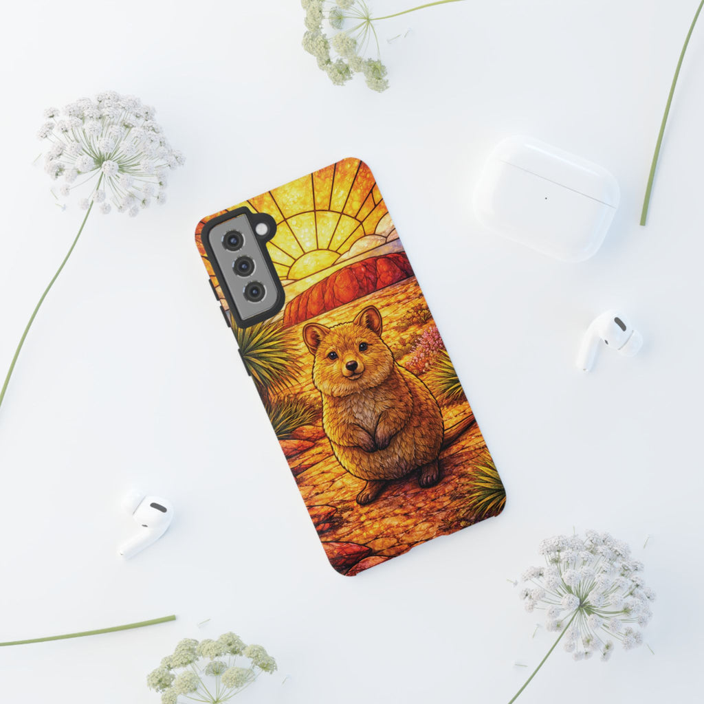 Quokka Stained-Glass Phone Case — Galaxy, iPhone & Pixel