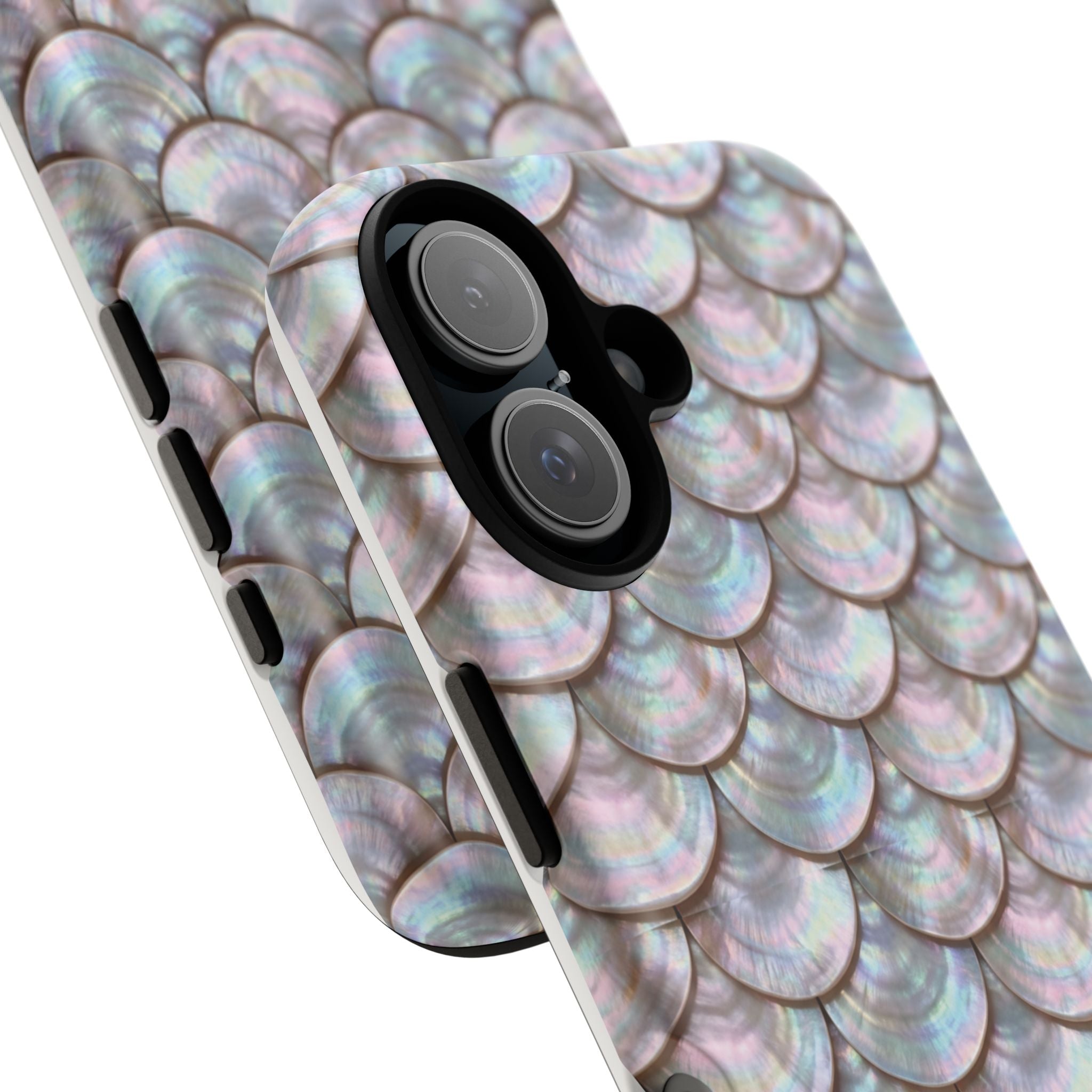 Mother of Pearl Scallop Scale Phone Case — Luxury Galaxy iPhone & Pixel