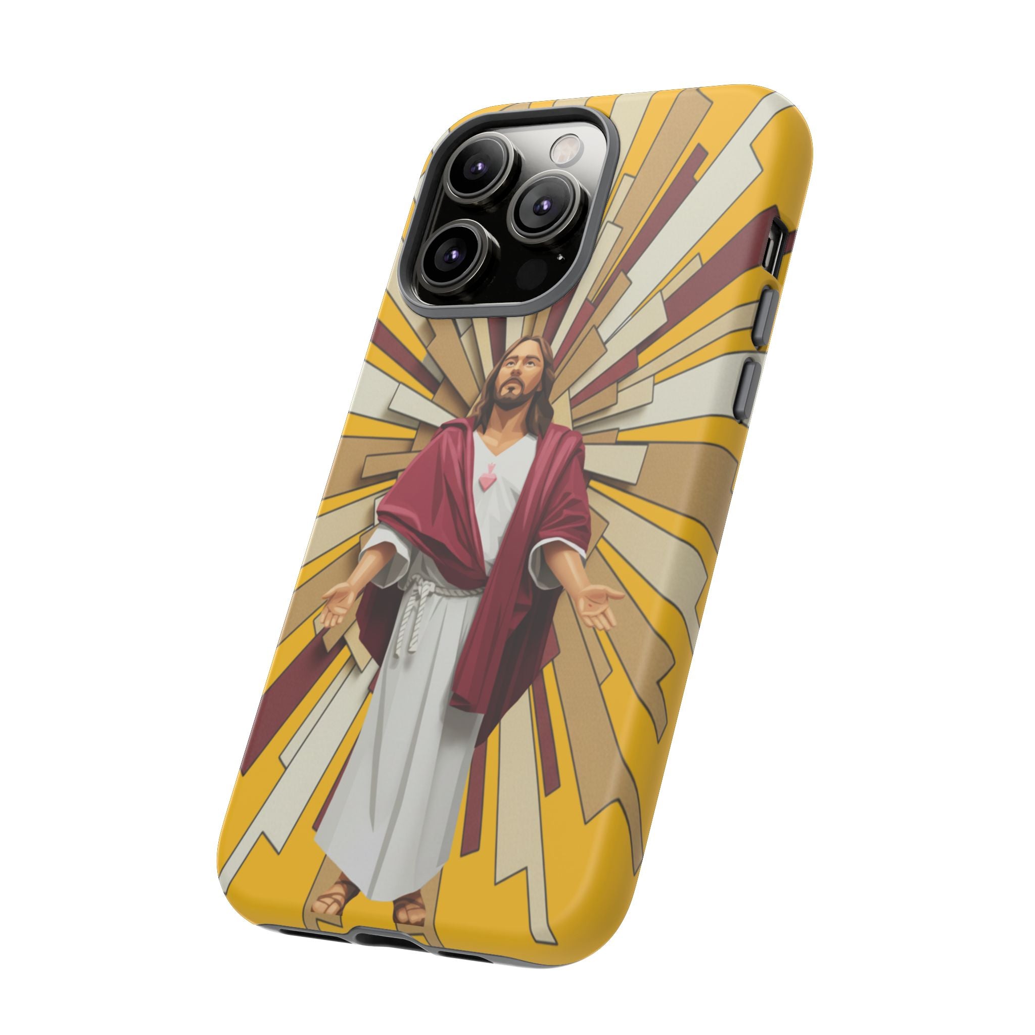 Radiant Jesus Art Phone Case | Christian Faith Inspirational Protective Cover