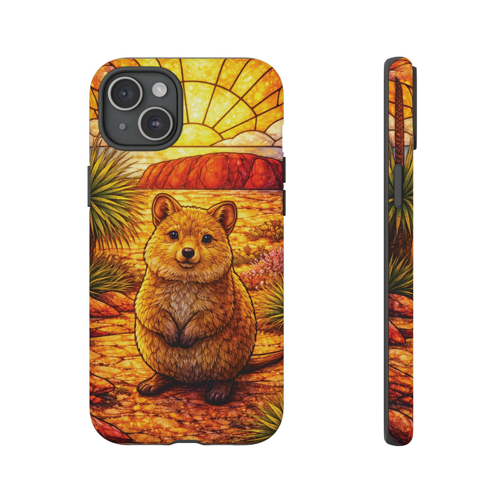 Quokka Stained-Glass Phone Case — Galaxy, iPhone & Pixel