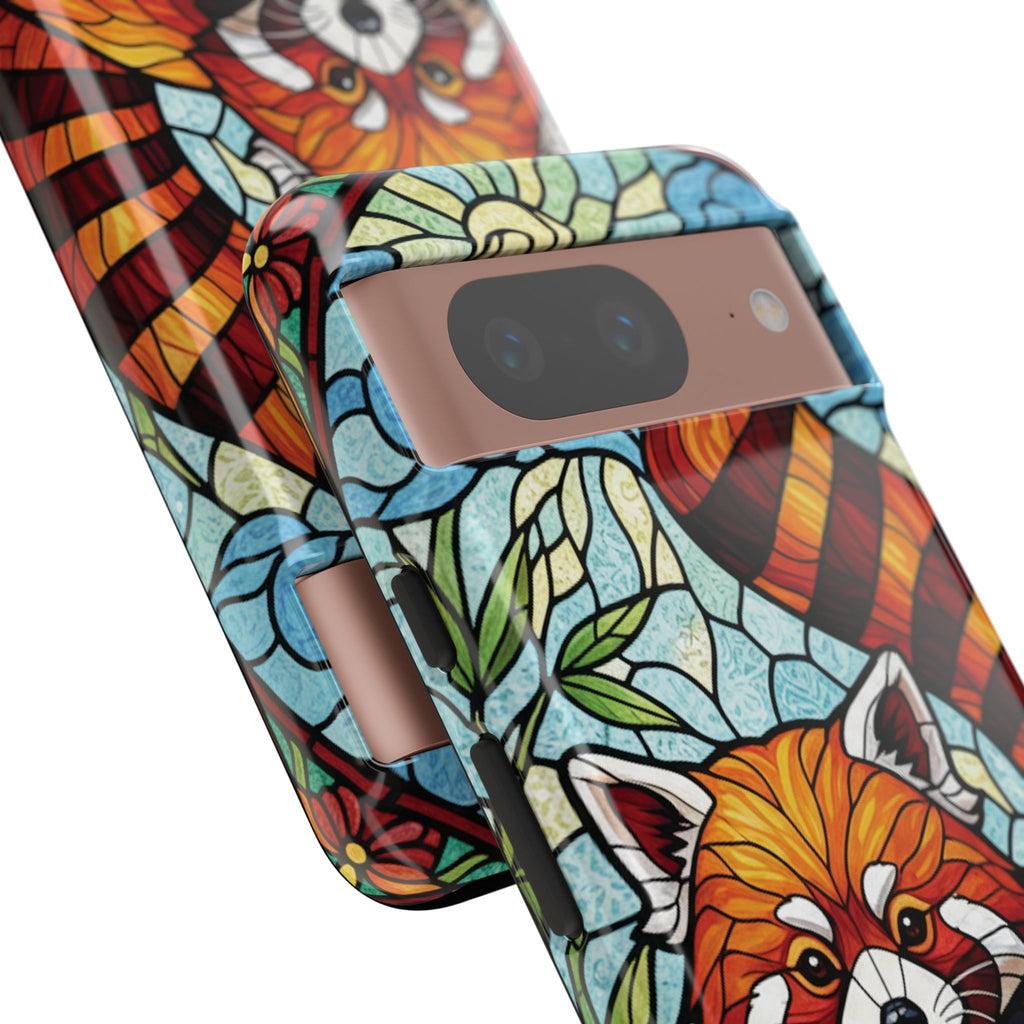 Red Panda Stained Glass Phone Case | Samsung iPhone Pixel