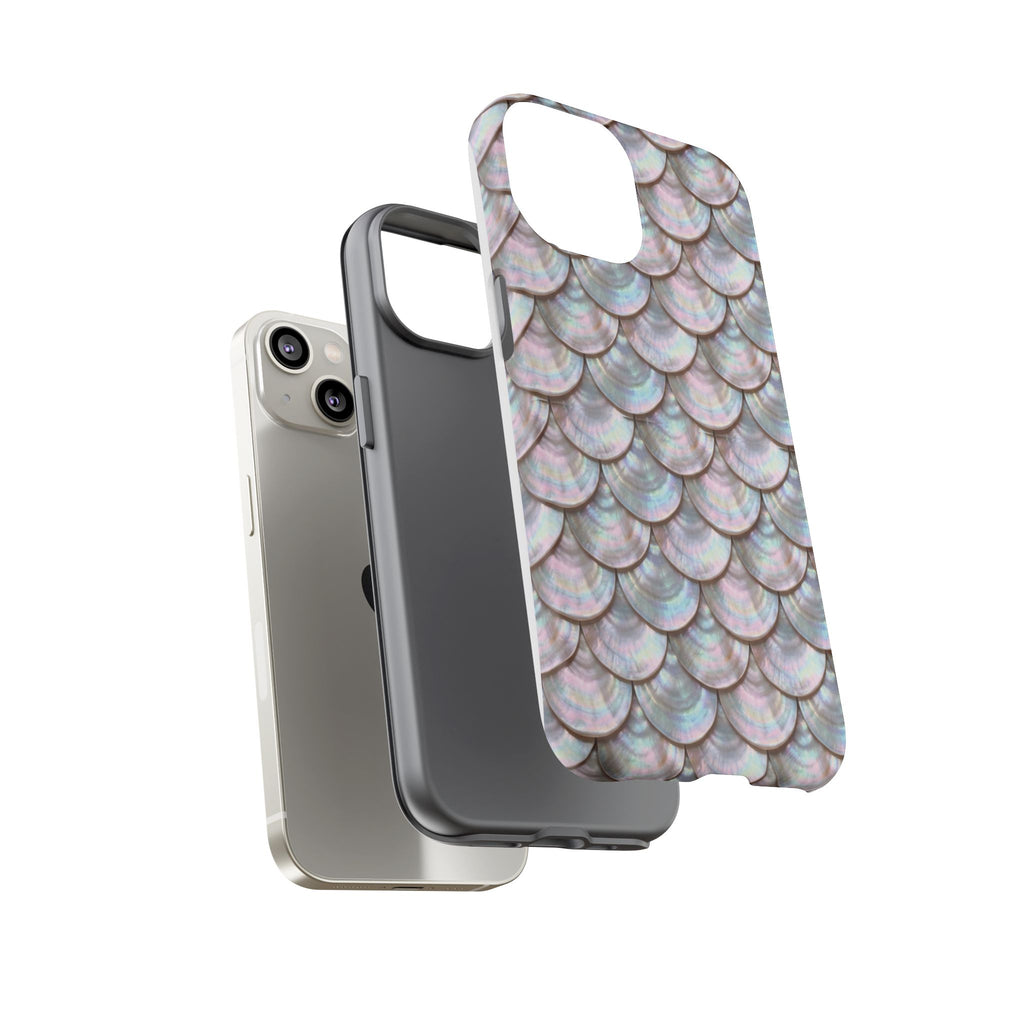 Mother of Pearl Scallop Scale Phone Case — Luxury Galaxy iPhone & Pixel