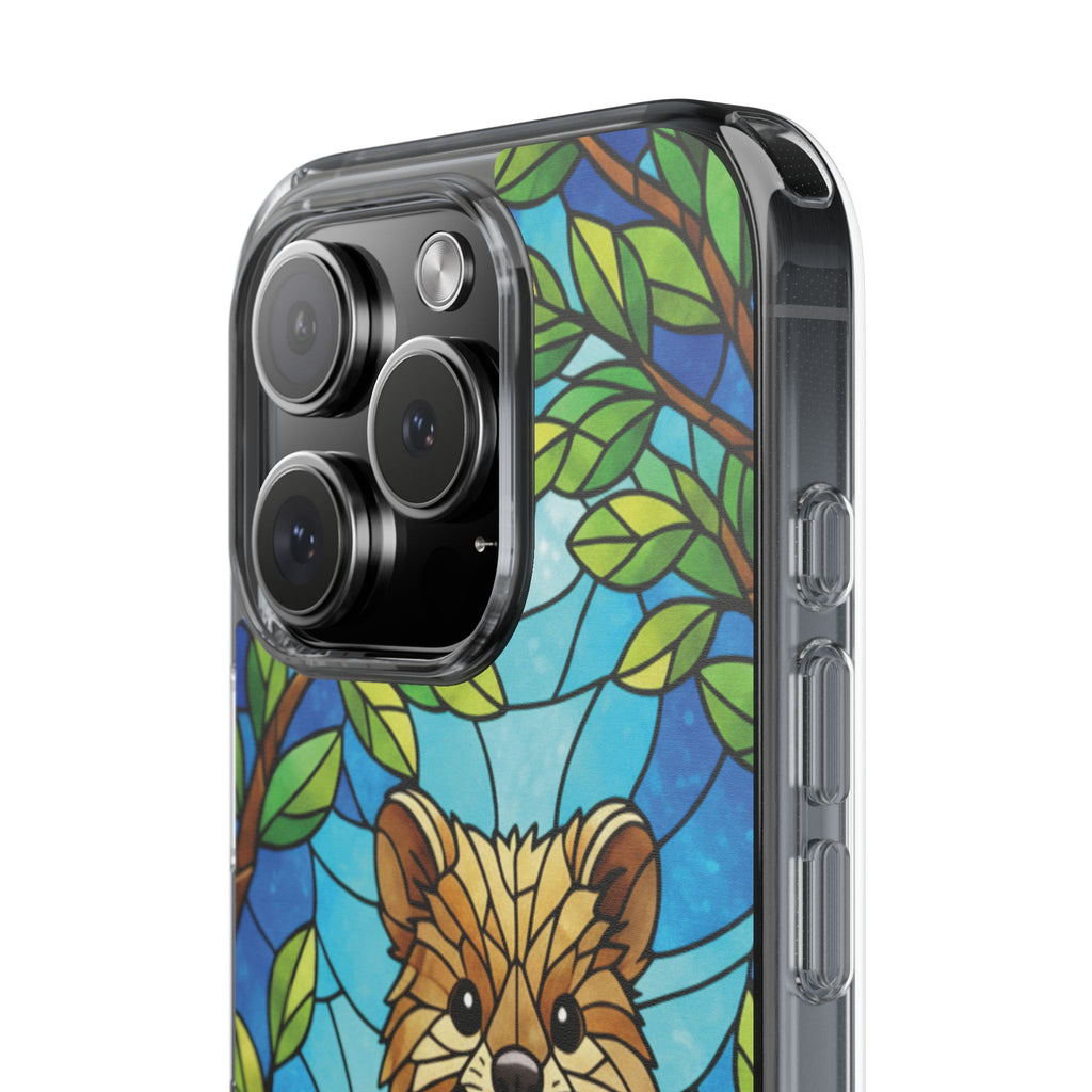 Quokka Phone Case Design Art Mobile Cover Phone Protection Device Skin Animal Print Stained Glass Art Australian Wildlife Gift Idea Phone