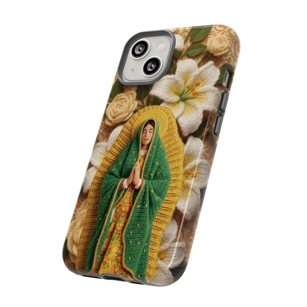 Sacred Our Lady of Guadalupe Virgin Mary Devotional Phone Case iPhone Samsung Galaxy Google Pixel Religious Textured Art Cover Gift