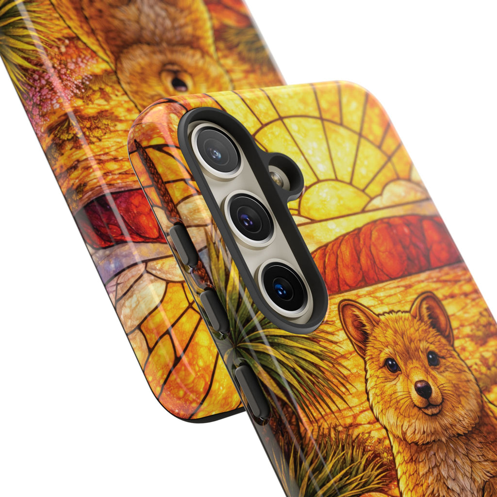 Quokka Stained-Glass Phone Case — Galaxy, iPhone & Pixel