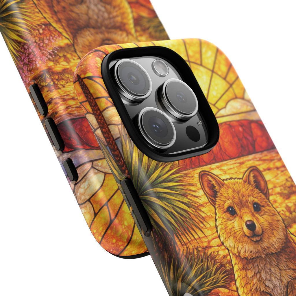 Quokka Stained-Glass Phone Case — Galaxy, iPhone & Pixel