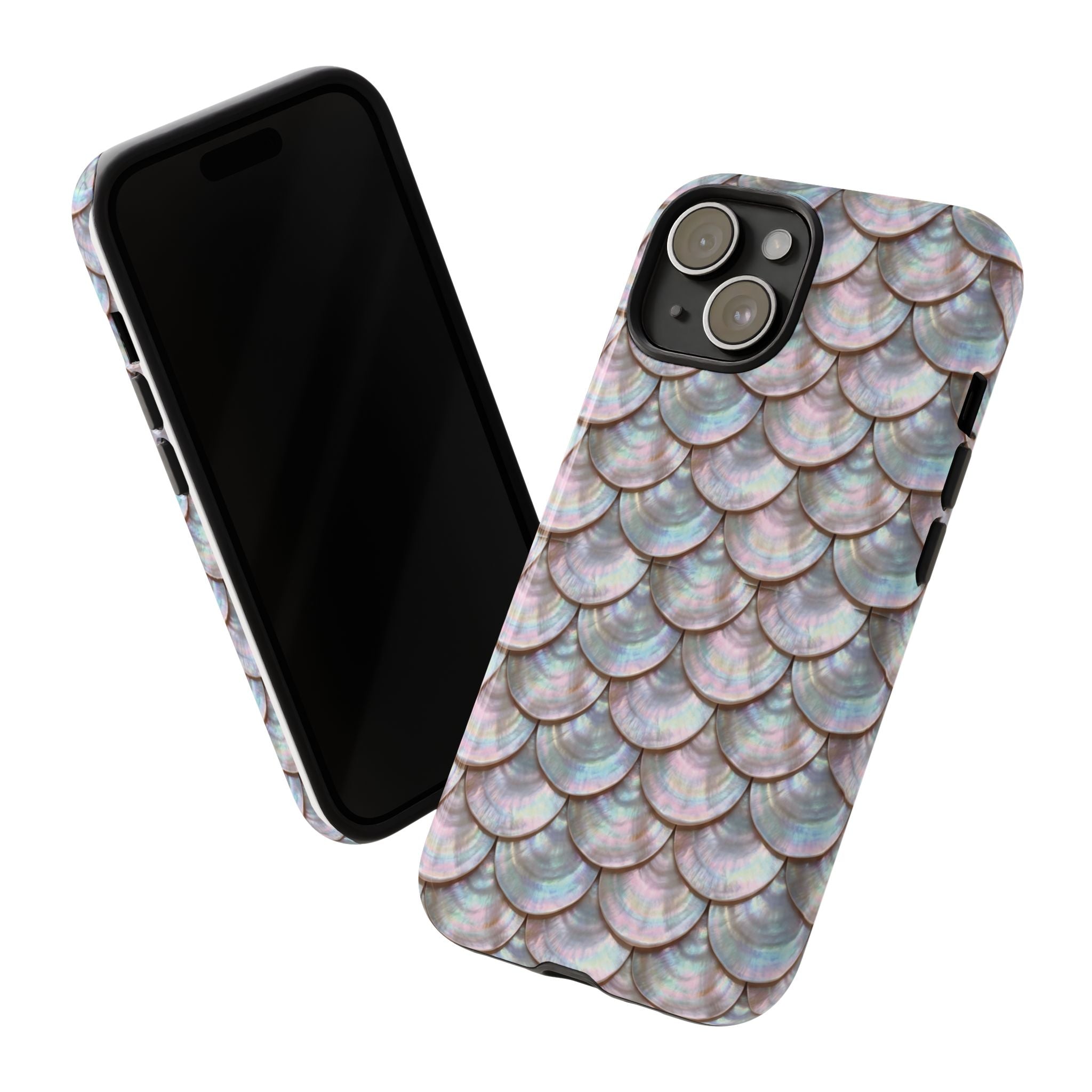 Mother of Pearl Scallop Scale Phone Case — Luxury Galaxy iPhone & Pixel