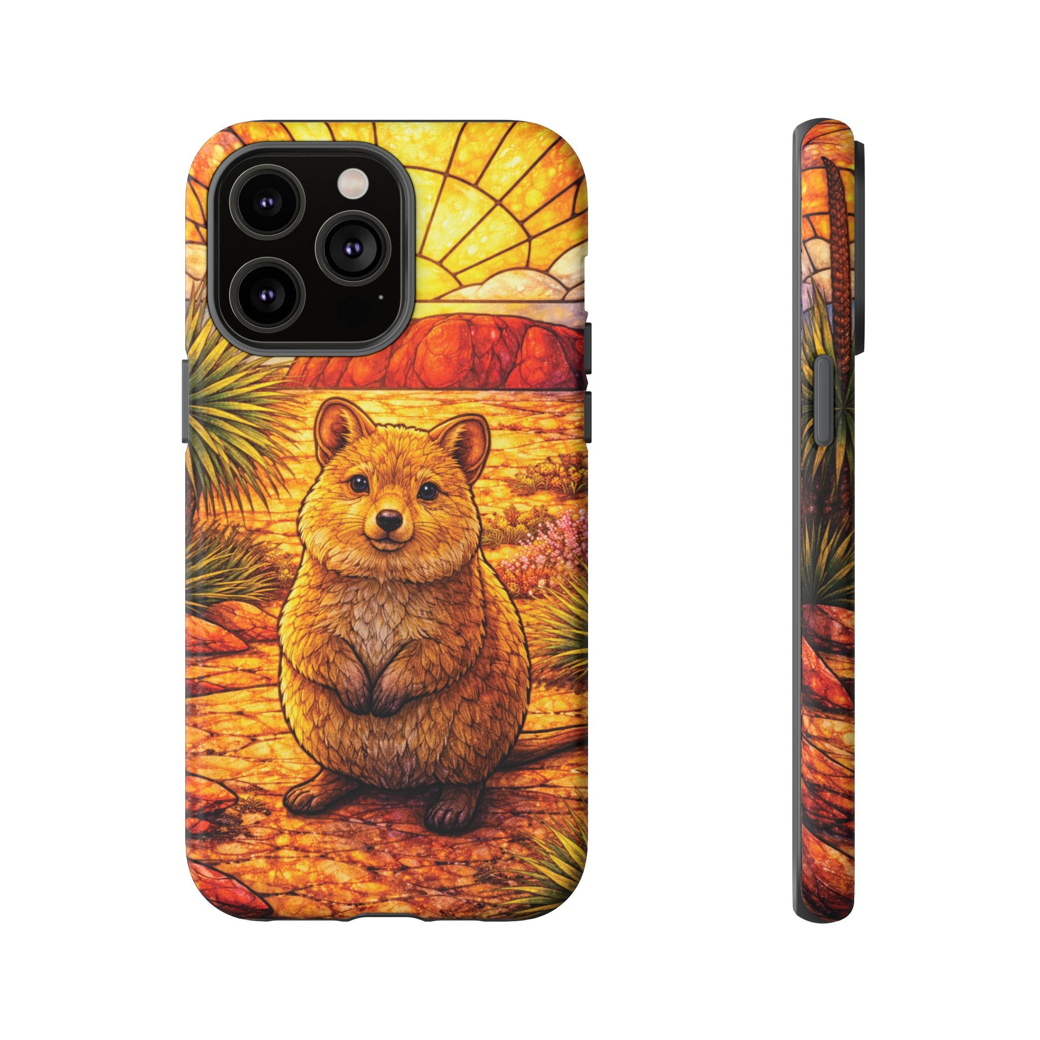 Quokka Stained-Glass Phone Case — Galaxy, iPhone & Pixel