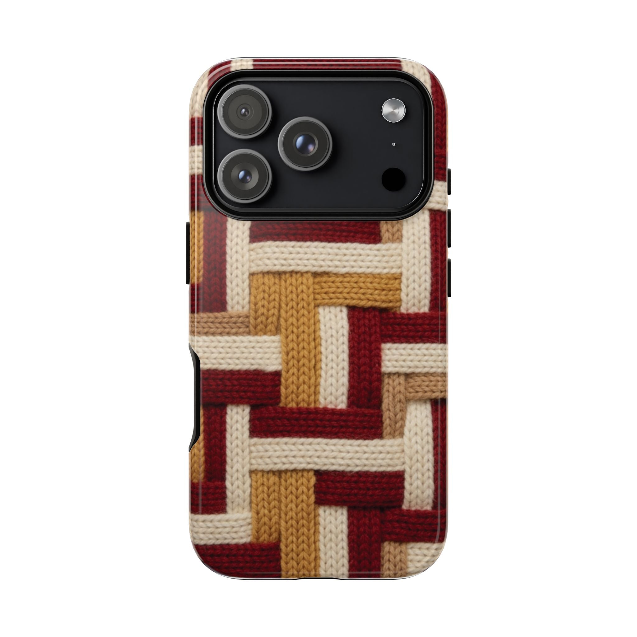 Yarn Pattern Phone Case Cozy Knit Texture Smartphone Protective Cover Elegant Design Mobile Device Cases for Samsung iPhone Pixel Models