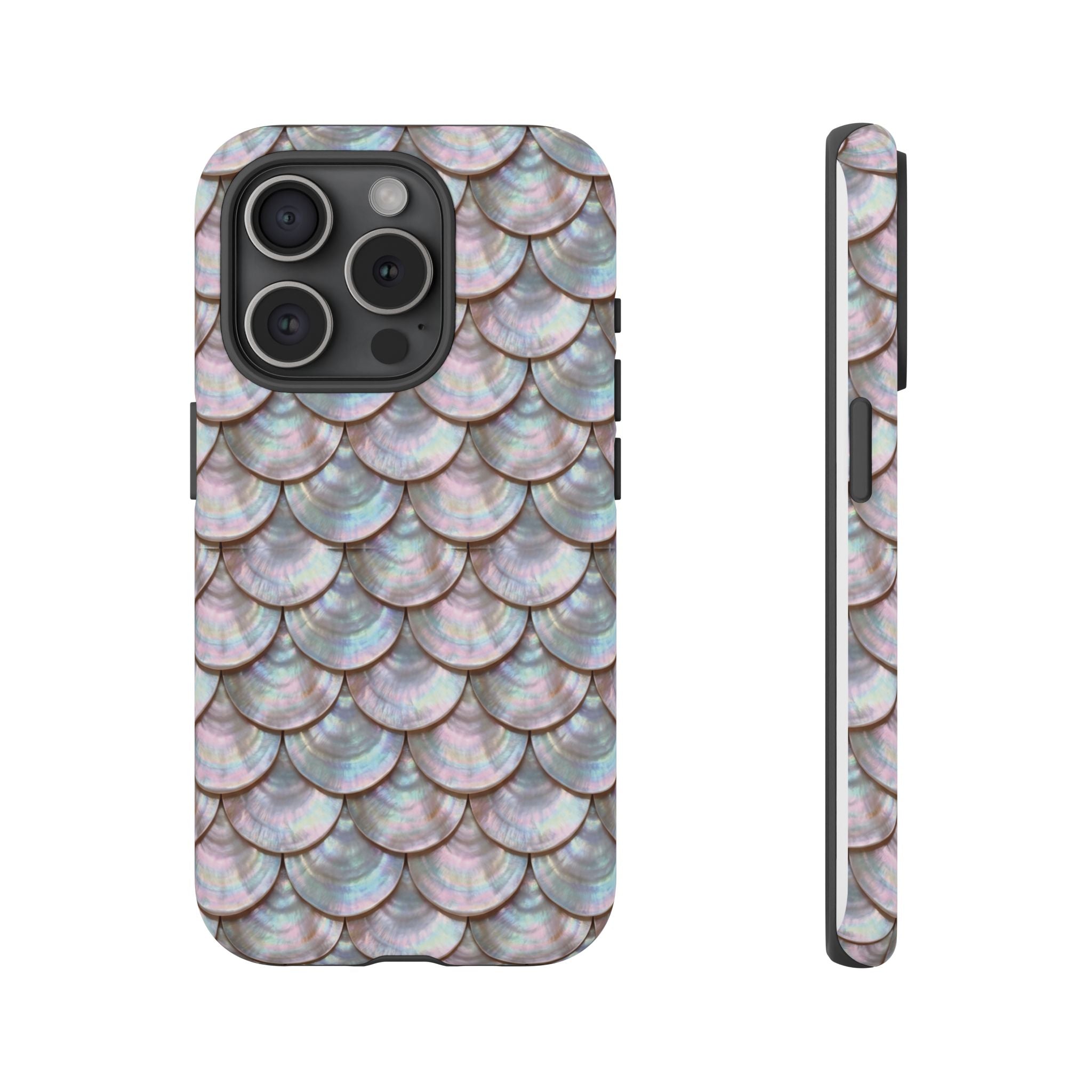 Mother of Pearl Scallop Scale Phone Case — Luxury Galaxy iPhone & Pixel
