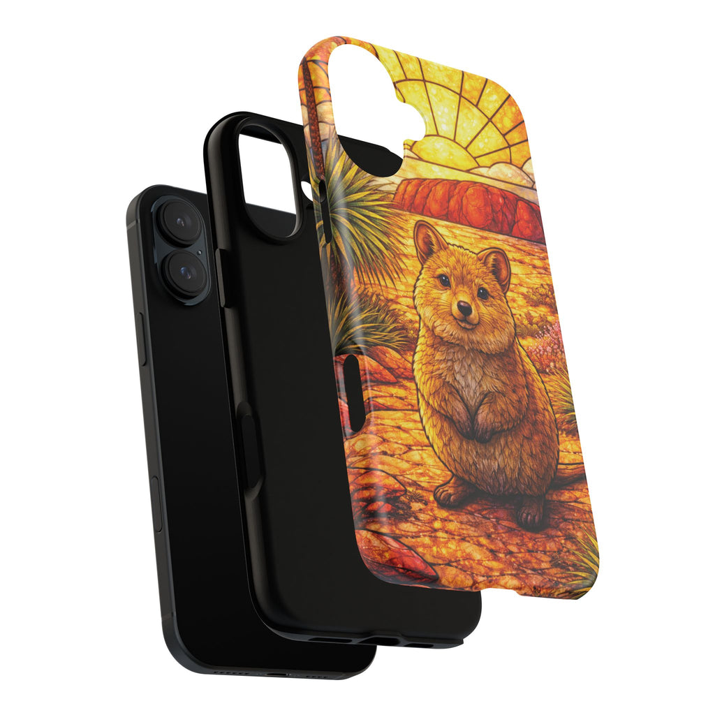 Quokka Stained-Glass Phone Case — Galaxy, iPhone & Pixel