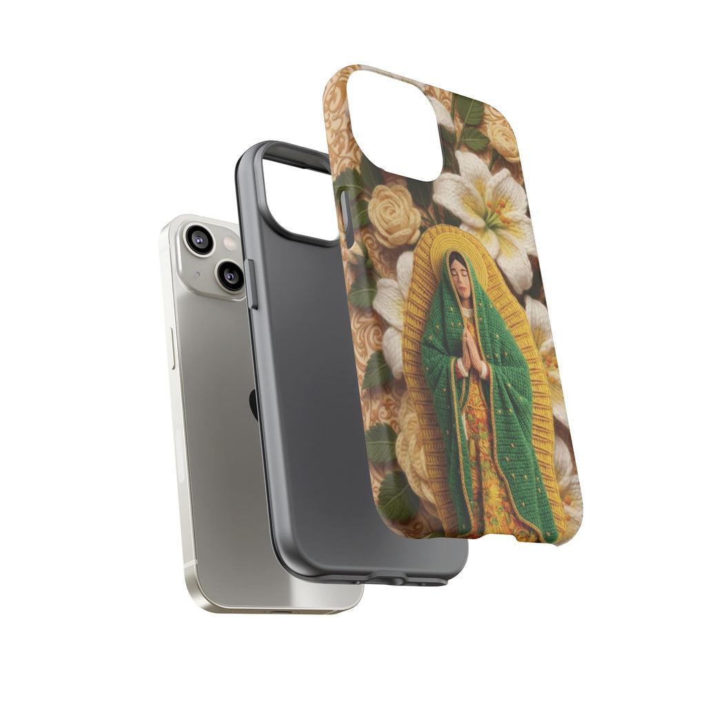 Sacred Our Lady of Guadalupe Virgin Mary Devotional Phone Case iPhone Samsung Galaxy Google Pixel Religious Textured Art Cover Gift