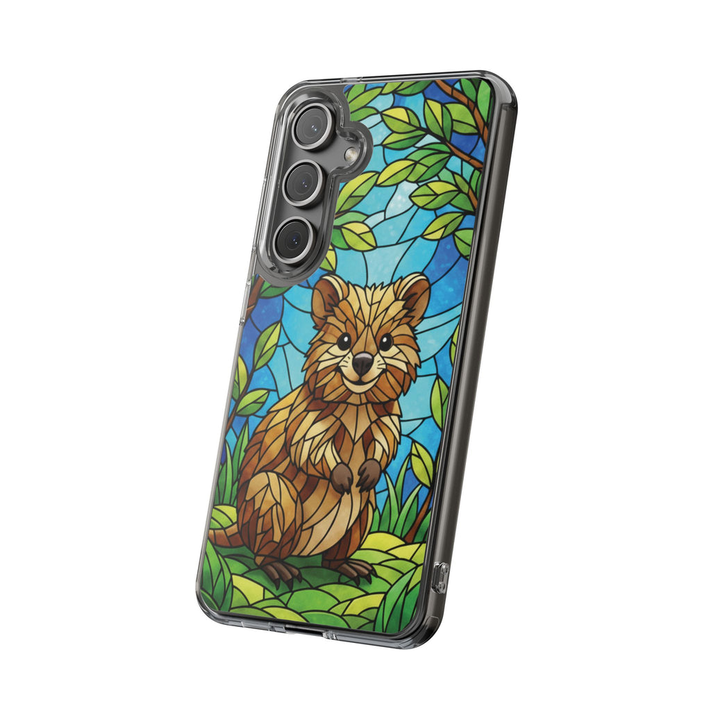 Quokka Phone Case Design Art Mobile Cover Phone Protection Device Skin Animal Print Stained Glass Art Australian Wildlife Gift Idea Phone