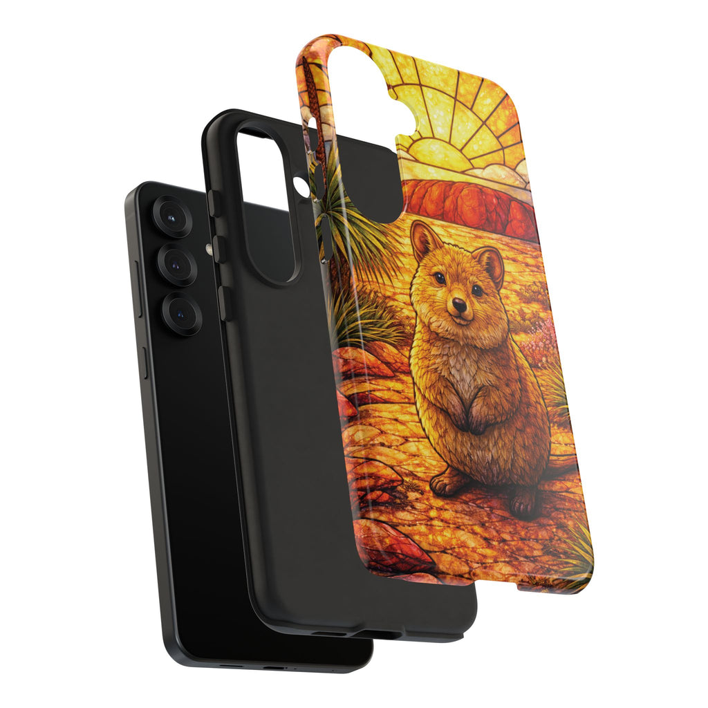 Quokka Stained-Glass Phone Case — Galaxy, iPhone & Pixel