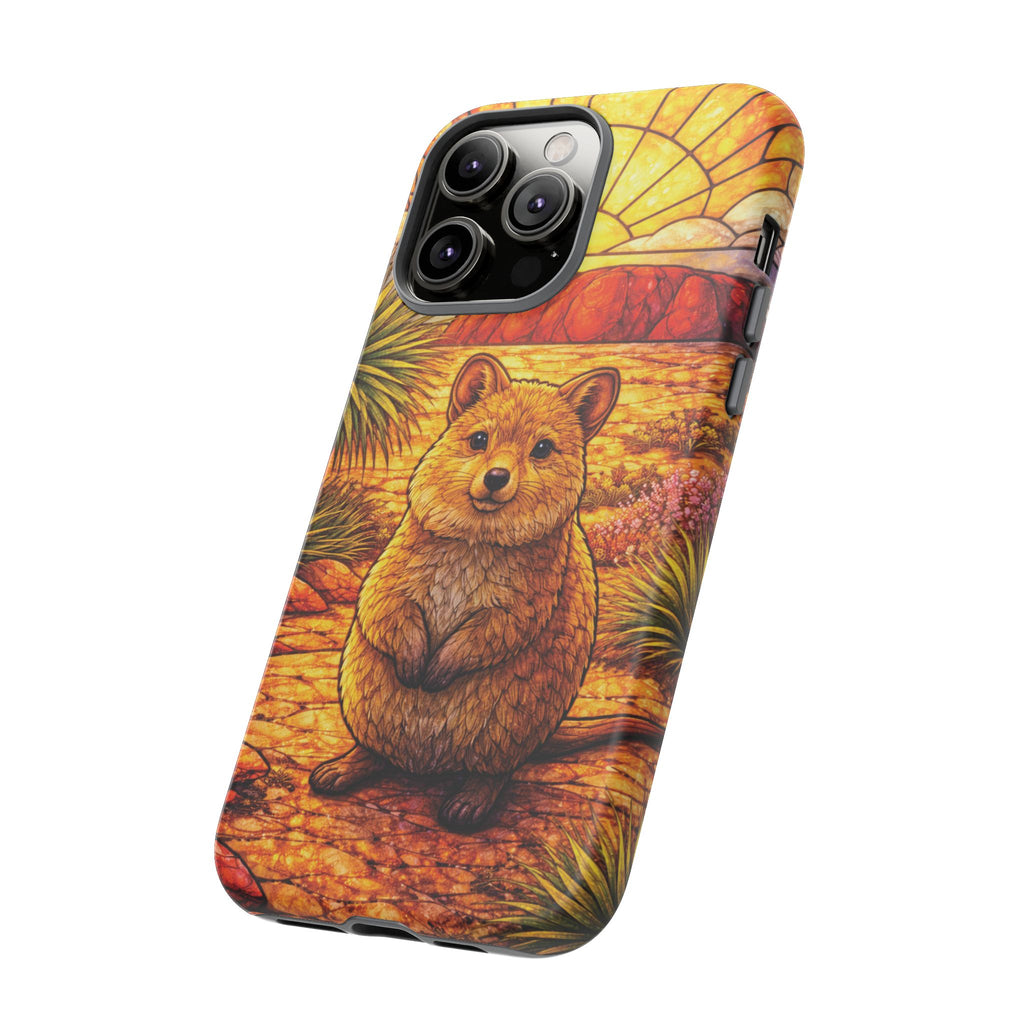Quokka Stained-Glass Phone Case — Galaxy, iPhone & Pixel