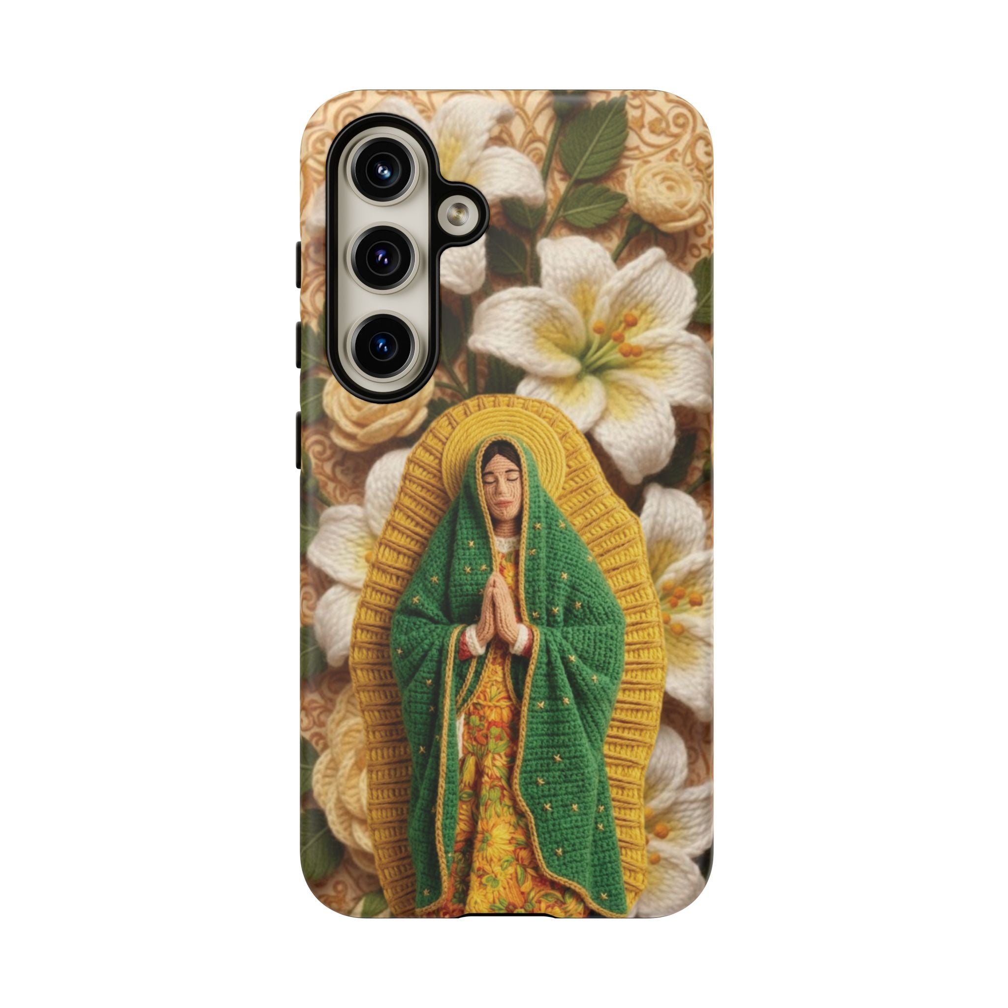 Sacred Our Lady of Guadalupe Virgin Mary Devotional Phone Case iPhone Samsung Galaxy Google Pixel Religious Textured Art Cover Gift