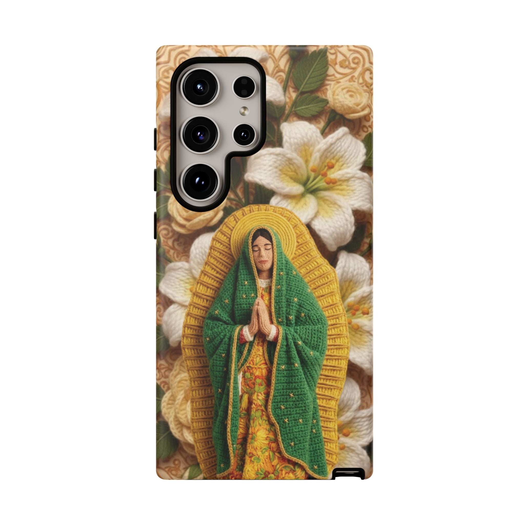 Sacred Our Lady of Guadalupe Virgin Mary Devotional Phone Case iPhone Samsung Galaxy Google Pixel Religious Textured Art Cover Gift
