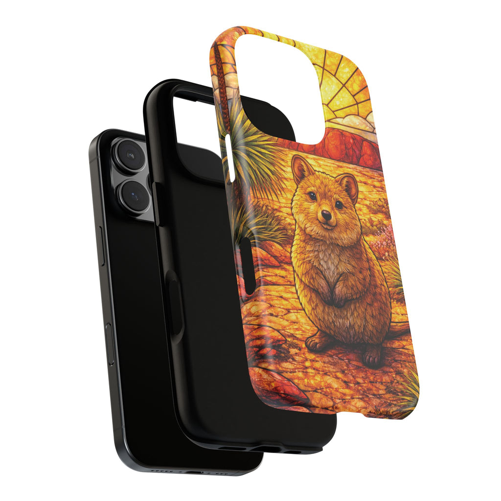Quokka Stained-Glass Phone Case — Galaxy, iPhone & Pixel