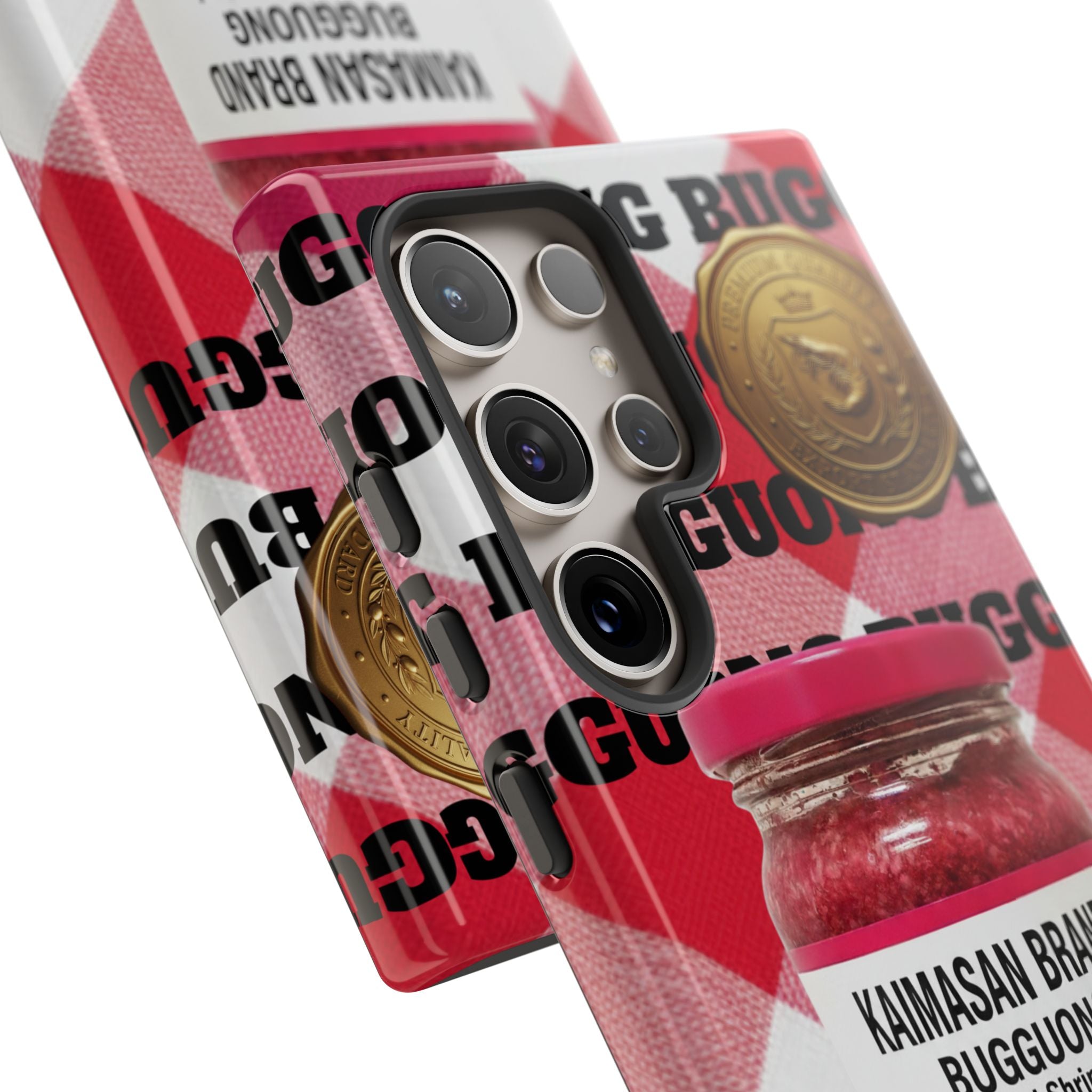 Red Gingham Phone Case Filipino Food Lover Gingham Pattern Phone Accessory Foodie Philippine Cuisine Lover Gift for Foodies