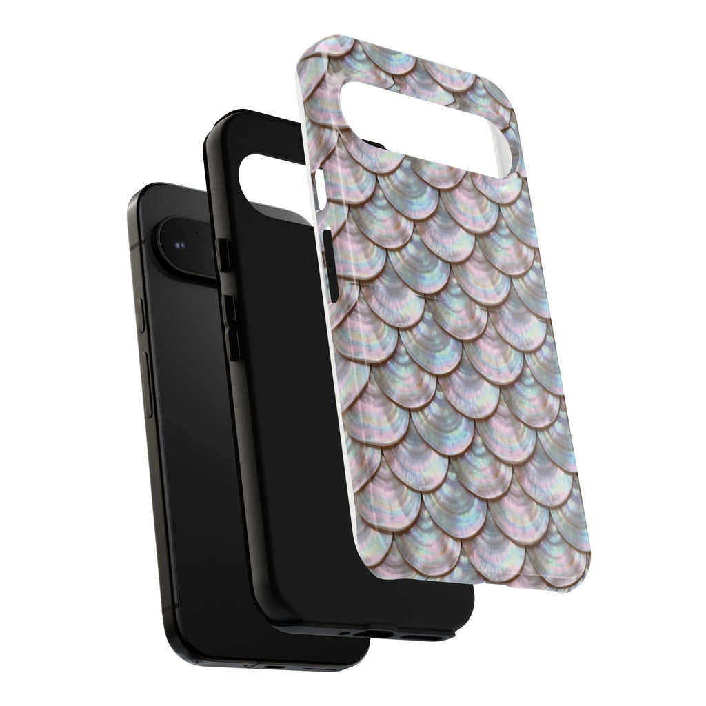 Mother of Pearl Scallop Scale Phone Case — Luxury Galaxy iPhone & Pixel