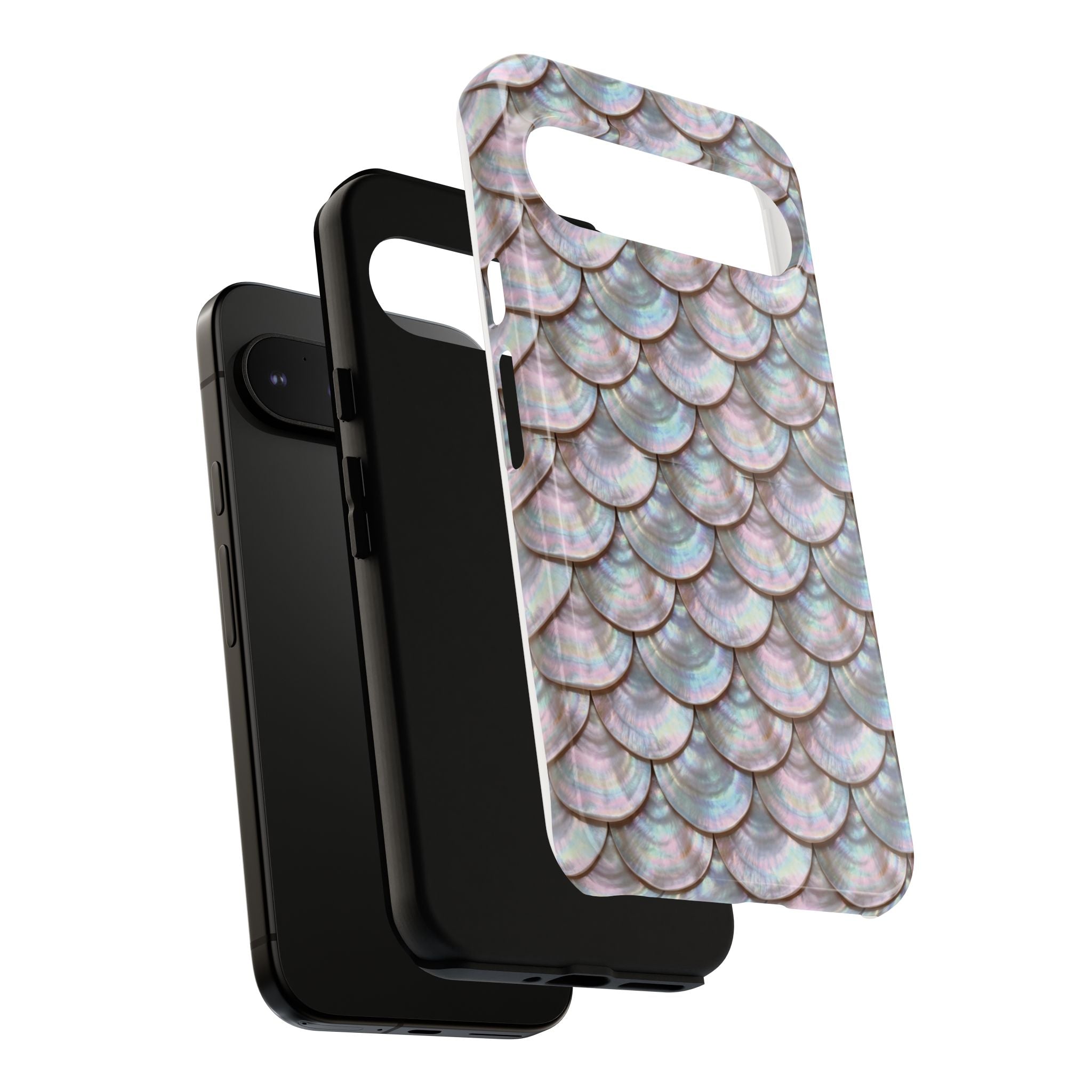 Mother of Pearl Scallop Scale Phone Case — Luxury Galaxy iPhone & Pixel