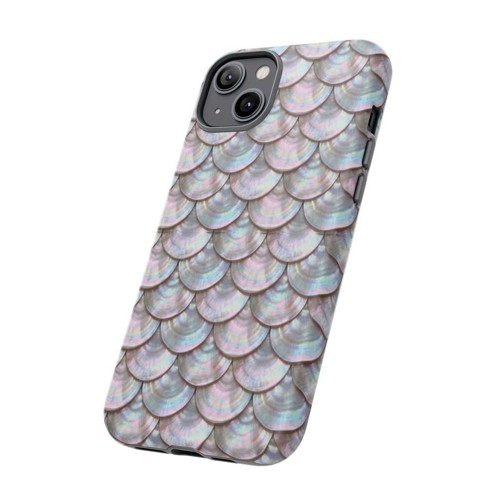 Mother of Pearl Scallop Scale Phone Case — Luxury Galaxy iPhone & Pixel