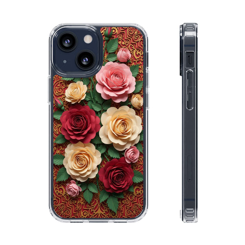 Cut-Paper Rose Bouquet Phone Case