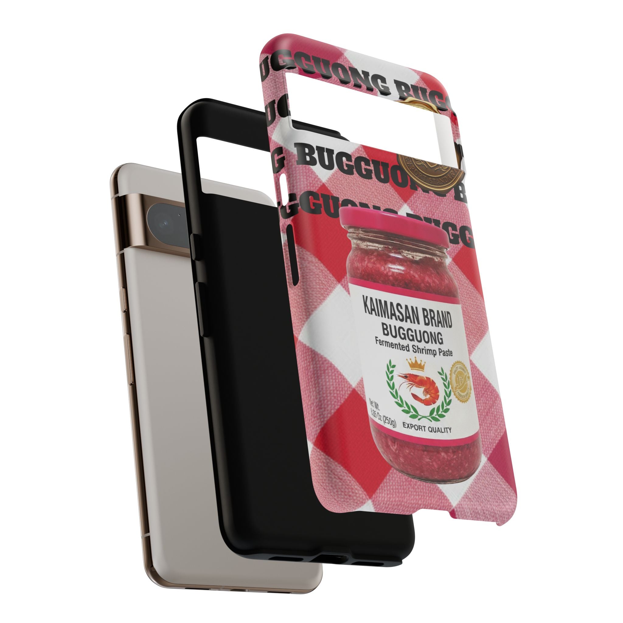 Red Gingham Phone Case Filipino Food Lover Gingham Pattern Phone Accessory Foodie Philippine Cuisine Lover Gift for Foodies