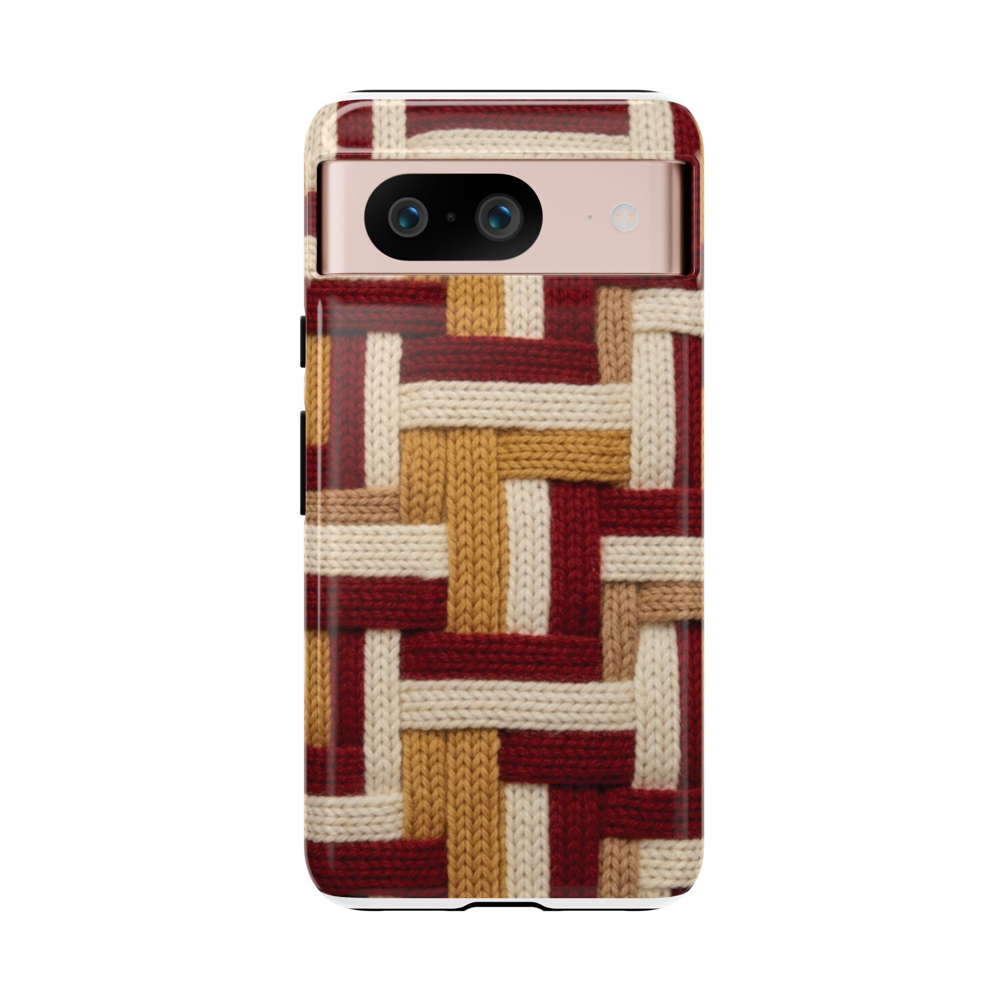 Yarn Pattern Phone Case Cozy Knit Texture Smartphone Protective Cover Elegant Design Mobile Device Cases for Samsung iPhone Pixel Models