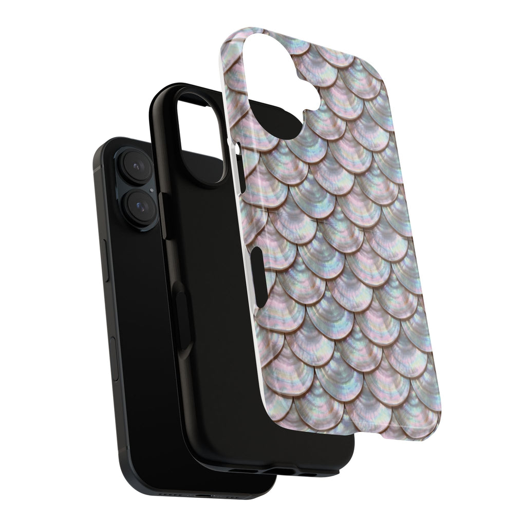 Mother of Pearl Scallop Scale Phone Case — Luxury Galaxy iPhone & Pixel