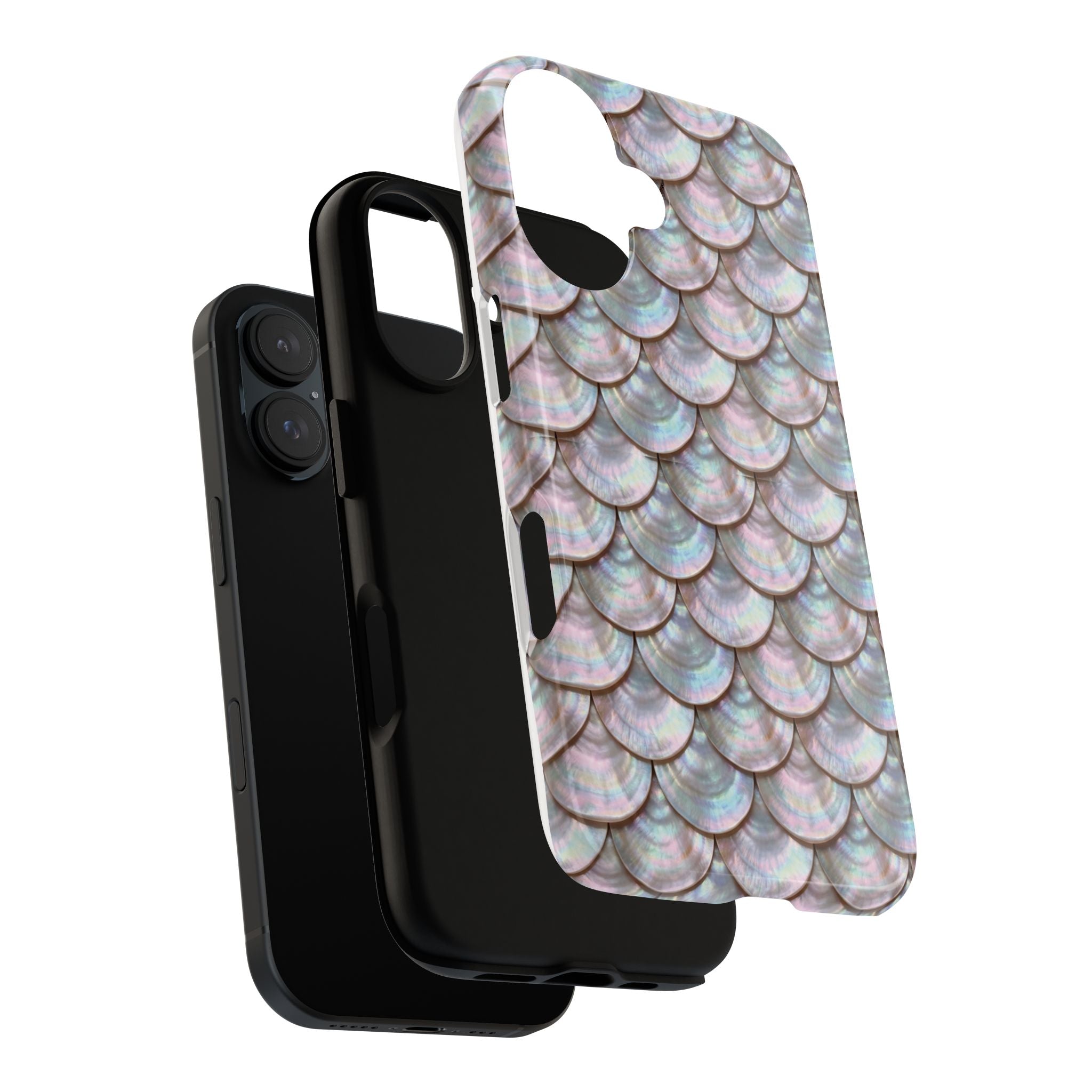 Mother of Pearl Scallop Scale Phone Case — Luxury Galaxy iPhone & Pixel